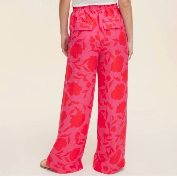 kate spade Pink Wide-Leg Floral Print Pants - Picture 2 of 5